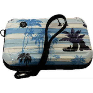 BlueWhite Beach Clutch